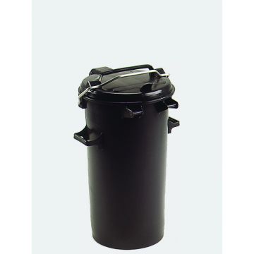 Contenedor cilíndrico 50 L, negro