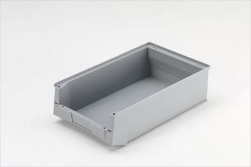 Caja apilable con abertura frontal 16,7 L500 x310x145 mm (tamaño 2H) gris