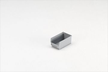 Caja apilable con abertura frontal 0,9 L 170 x102x77 mm (tamaño 5) gris