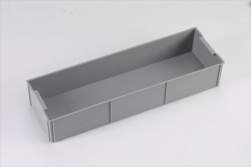 Caja alveolo 555x177x99mm para 1/2 de caja 600x400 mm a lo largo gris