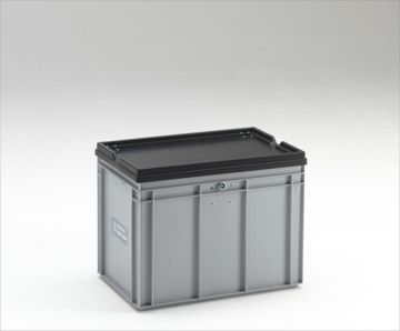 Caja homologación UN 90 L 600x400x440 mm tapa c bisagras y cierre