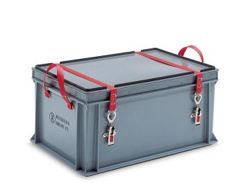 Caja apilable UN 53L 600x400x295 mm c tapa gris