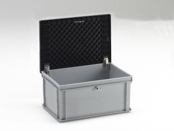 Caja homologación UN 53 L 600x400x295 mm c tapa y cerradura