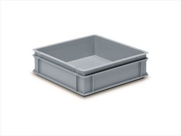 Caja apilable 15 L 400x400x120 mm gris