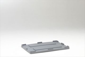 Tapa para caja-palet 1200x800 mm en HDPE  gris claro