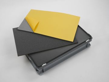 Conjunto de espumas 600x400x5 mm gris oscuro