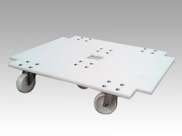 Plataforma rodante 1000x750 mm cerrado 4 ruedas galvanizadas