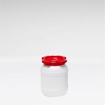 Bidón de boca ancha 6 L ø 198 mm altura 263 mm blanco asas