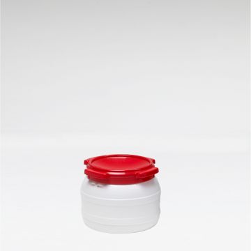 Bidón de boca ancha 10,4 L ø 274 mm altura 238 mm blanco asas