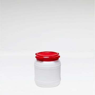 Bidón de boca ancha 15,4 L ø 274 mm altura 327 mm blanco asas