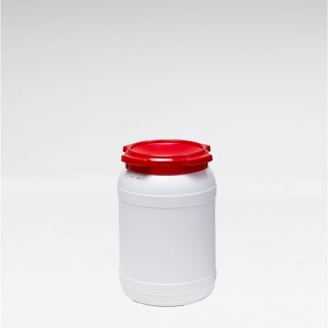 Bidón de boca ancha 20 L ø 274 mm altura 417 mm blanco asas