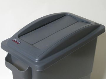 Tapa contenedor Ecosort tapa de 2 piezas, basculante gris