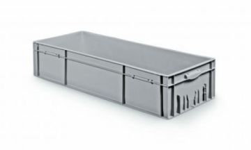 Caja apilable 65 L 1000x400x214 mm cerrada gris claro