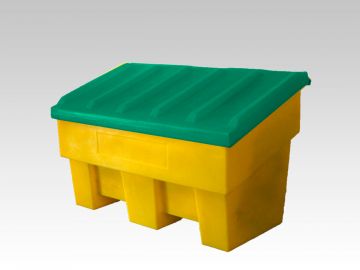 Contenedor 330 L 1260x700x760 mm amarillo, verde