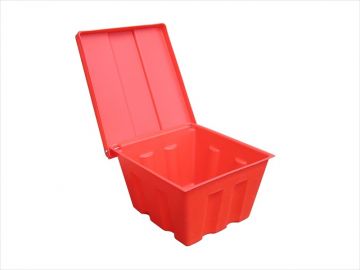 Contentor para arena 100 L 680x750x420 mm rojo
