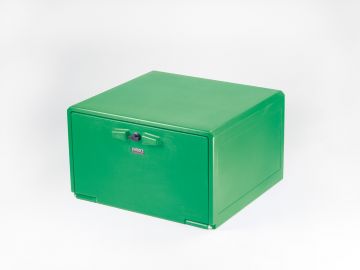 Caja de distribución alimentar para bicicleta 85 L 570x550x335mm verde