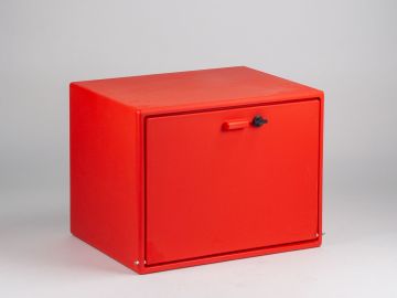 Caja distribución alimentaria Scooter 100 L 570x440x435 mm rojo