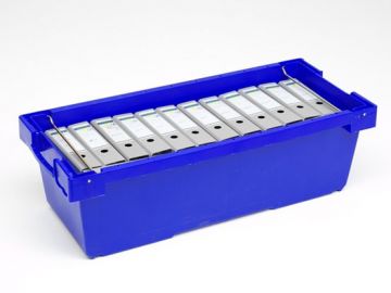 Caja apilable 130 L 1160x480x342 mmc asa metálica para apilamiento