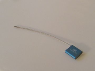 Precinto Alulock 100 unid ø5 x300 mm azul