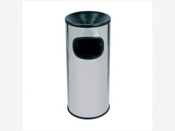 Cenicero combinado en inox 250x650 mm 30 L negro