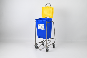 Trolley for 30, 50 and 60 liters hospital waste bin