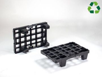 Palet display 600x400x140 mm c 4 apoyos recilada negro