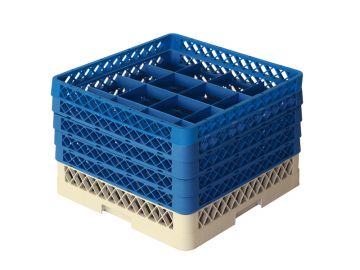 Cesta perforada 500x500x300 mm p 16 vasos Ø 112 mm