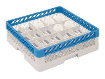 Cesta perforada 500x500x140 mm p vasos c 20 compartimentos