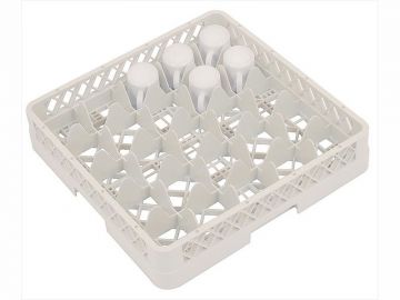 Cesta perforada 500x500x100 mm p vasos c 25 compartimentos