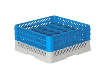 Cesta perforada 500x500x220 mm p vasos c 25 compartimentos