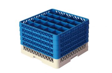 Cesta perforada 500x500x100 mm p vasos c 25 compartimentos
