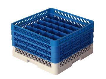 Cesta perforada 500x500x260 mm p vasos c 36 compartimentos