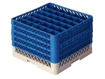 Cesta perforada 500x500x300 mm p 36 vasos Ø74 mm