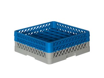 Cesta perforada 500x500x180 mm p vasos c 49 compartimentos