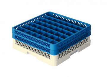 Cesta perforada 500x500x180 mm p vasos c 49 compartimentos
