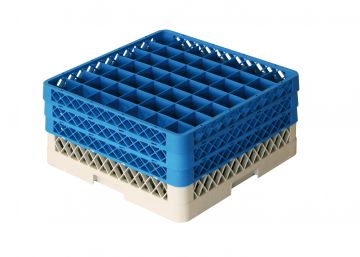Cesta perforada 500x500x220 mm p vasos c 49 compartimentos