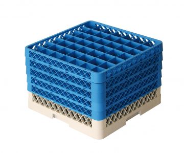 Cesta perforada 500x500x300 mm p vasos c 49 compartimentos