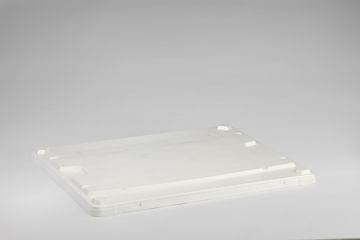 Tapa de plástico suelta de 1200x1000 mm para caja-palet blanco