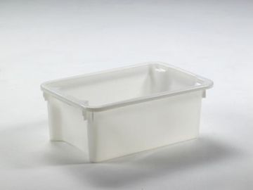 Caja apilable, 600x400x220 mm, 30 L, blanco