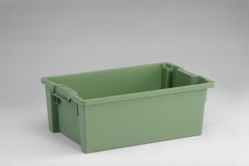Caja apilable 600x400x220 mm 30 L cerrada verde