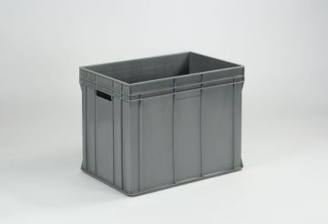 Caja apilable Classic, 600x400x445 mm, 91 L, asas abiertas