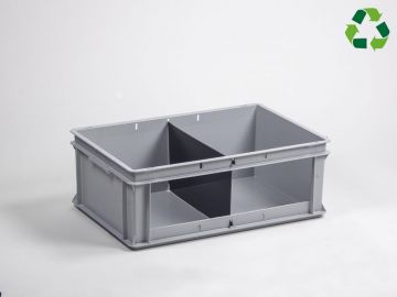 Caja apilable 40L 600x400x220 mm, abierta 2x