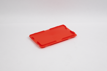Tapa con bisagras 300x200 mm, E-line, rojo