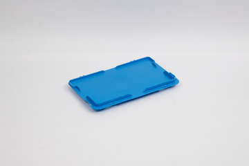 Tapa con bisagras 300x200 mm, E-line, azul