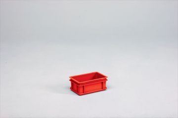 Caja Normbox apilable 5L, 300x200x120 mm, rojo Virgin PP