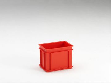 Caja Normbox apilable 9L, 300x200x220 mm, rojo Virgin PP
