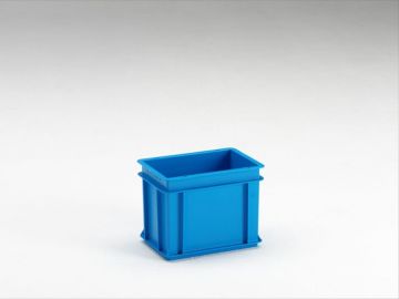 Caja Normbox apilable 9L, 300x200x220 mm, azul Virgin PP