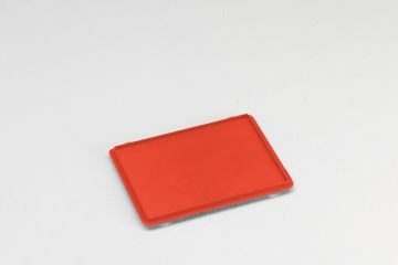 Tapa con bisagras 400x300 mm, E-line, rojo