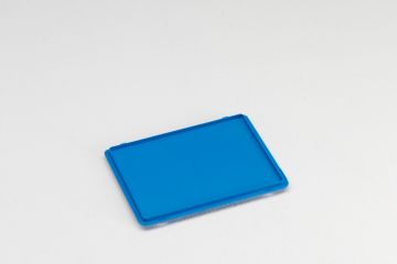 Tapa con bisagras 400x300 mm, E-line, azul