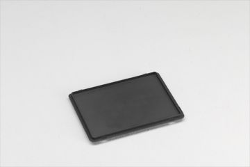Tapa con bisagras 400x300 mm, E-line, gris oscuro